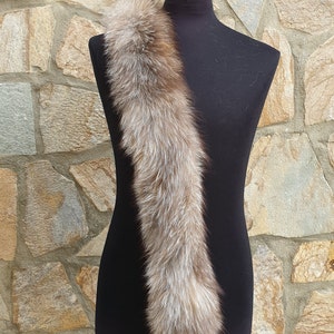 Fur trim for hood,fox fur trim, fur scarf, trim for hood, fur collar