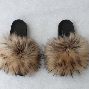 Pelzpantoffeln,Pelzhausschuhe,Pelzschuhe, Pelzhausschuhe