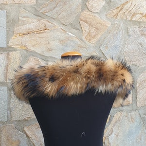 Fur trim,fur scarf, trim for hood,fur collar,fin raccoon fur for hood