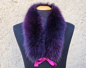 Fur collar, fox fur collar, fox scarf, fur scarf