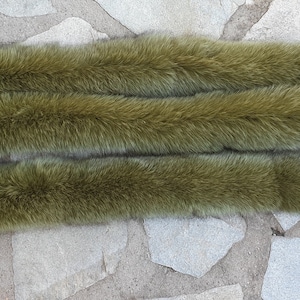 Fur strips,fox fur trim,real fur strips