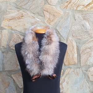 Crystal fox fur collar,real fur collar