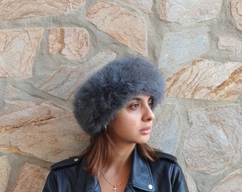 Fur headband,fur neck warmer, fur scarf,real fox