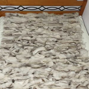Fur blanket,fox fur blanket,fur throw