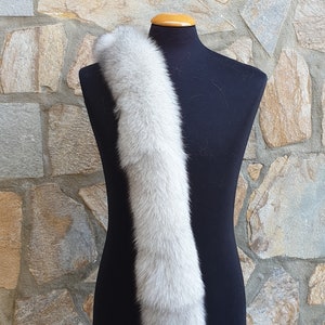 Fur trim for hood, fox fur collar, real fur trim