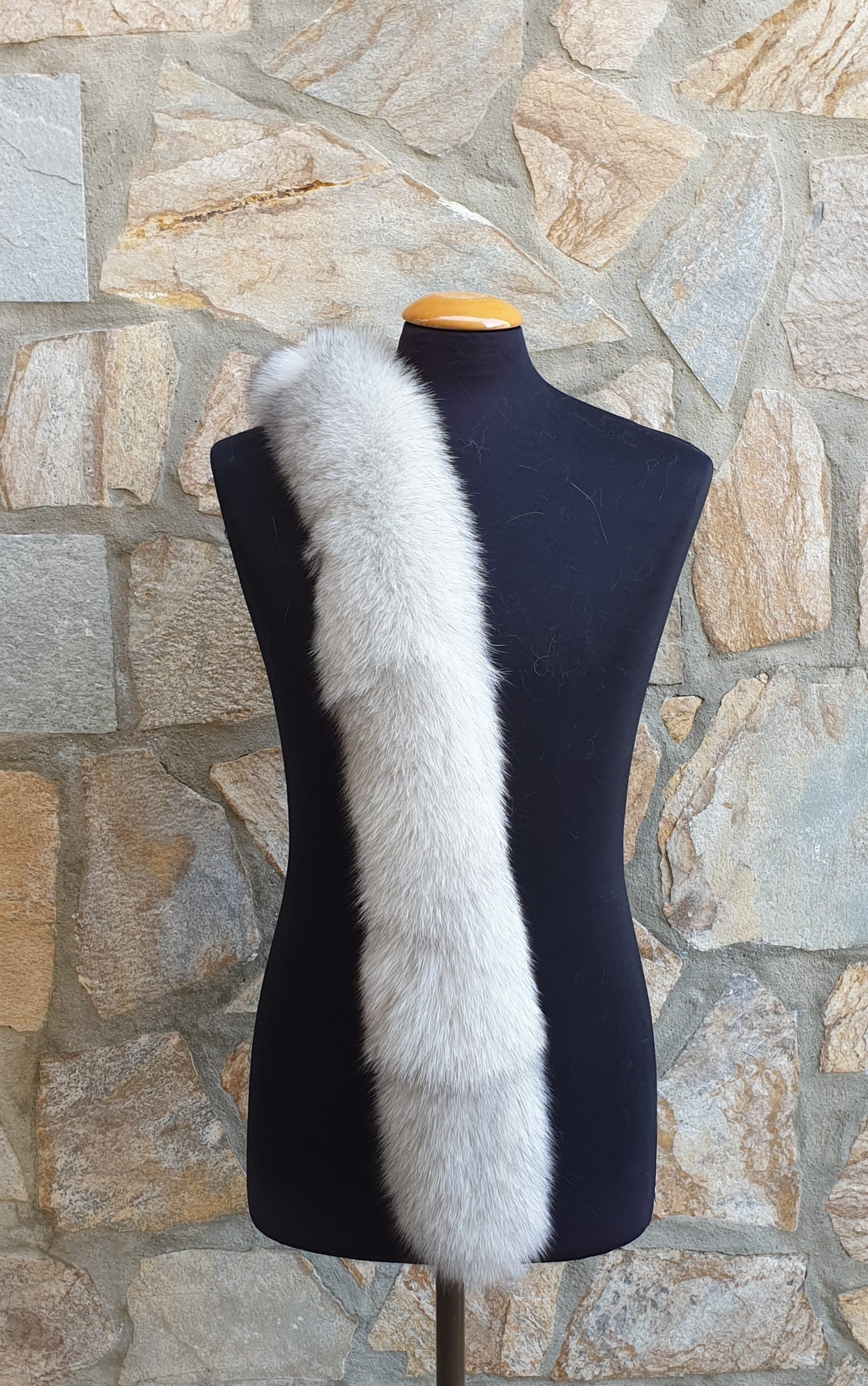 Black Arctic Fox Faux Fur