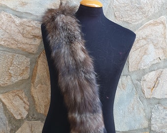 Fur trim for hood,fox fur trim, fur scarf, trim for hood, fur collar