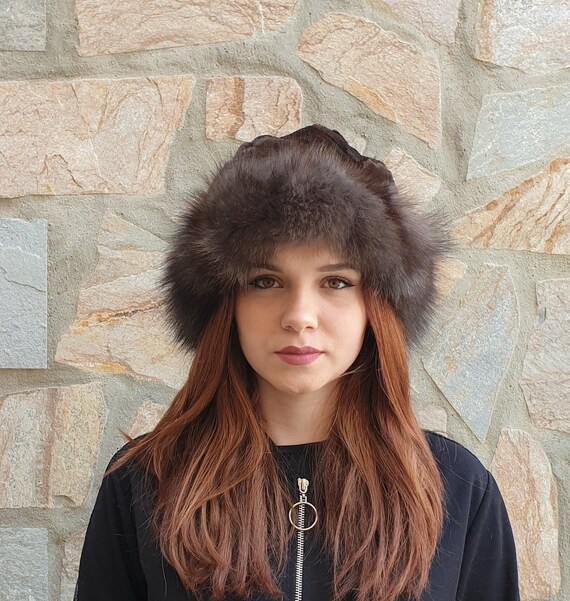 Fur Hatfox Fur Hatreal Fur Hat - Etsy 