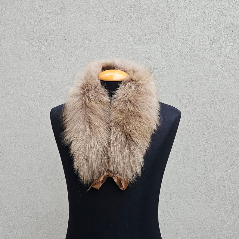 Fox fur collar,real fur collar image 1