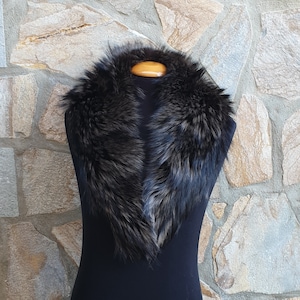 Fur collar, fin raccoon fur collar, fur collar