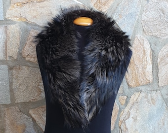 Fur collar, fin raccoon fur collar, fur collar
