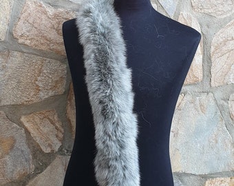 Fox fur trim for hood, fur trim hood, fur collar, fur scarf