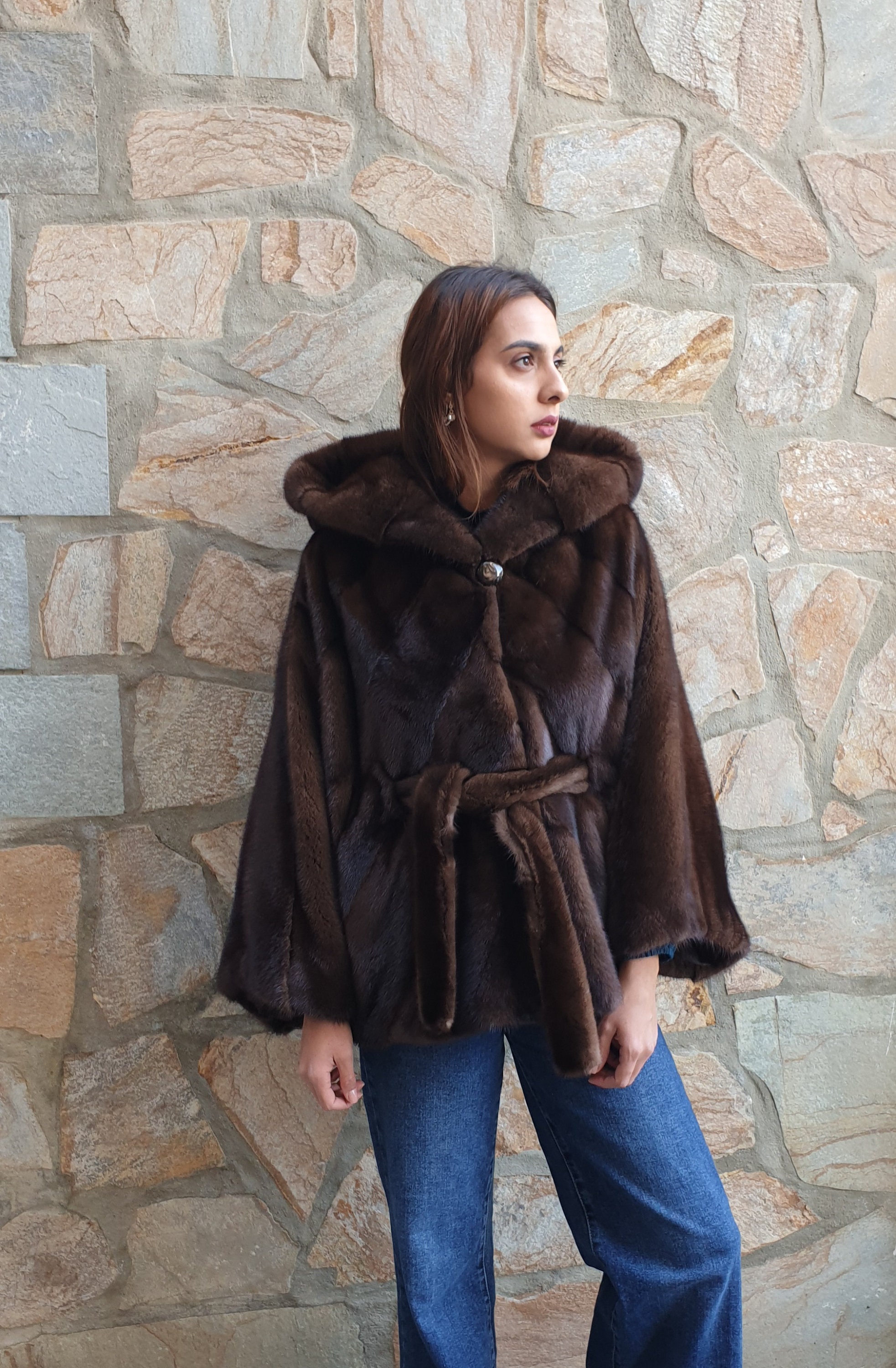 Fur Cape,mink Cape,real Mink Poncho - Etsy