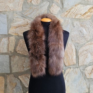 Fur trim,fur scarf, trim for hood,fur collar,fox fur for hood