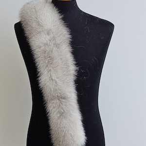 Fur trim for hood,  fox fur trim, fur scarf, trim for hood, fur collar