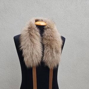 Fox fur collar,real fur collar image 3