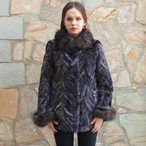 Fur jacket,fox fur jacket,real fox fur