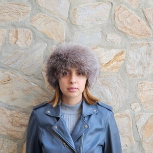 Fur headband,fur neck warmer, fur scarf,real fox fur