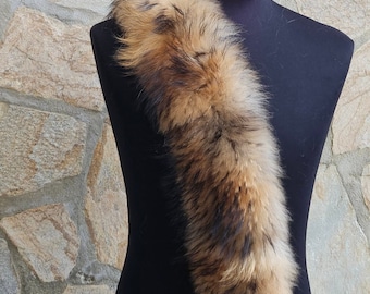 Fur trim for hood,fin raccoon fur trim, fur scarf, trim for hood, fur collar