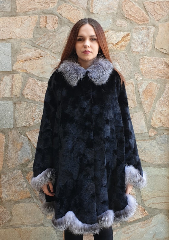 Mink fur shop cape