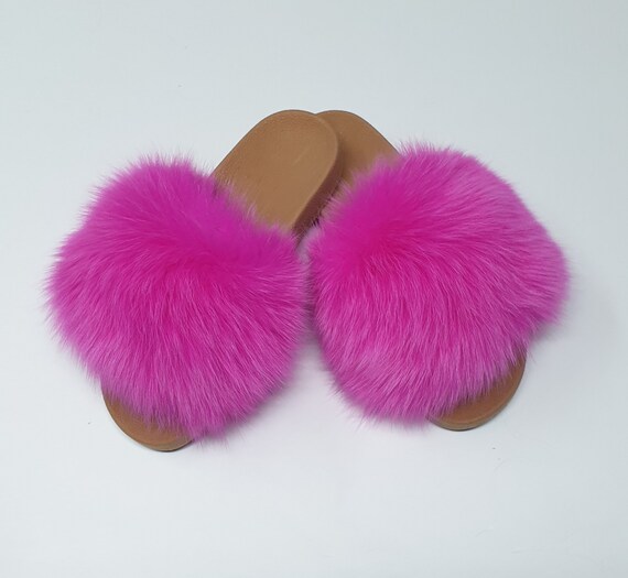 Fur slides etsy sale