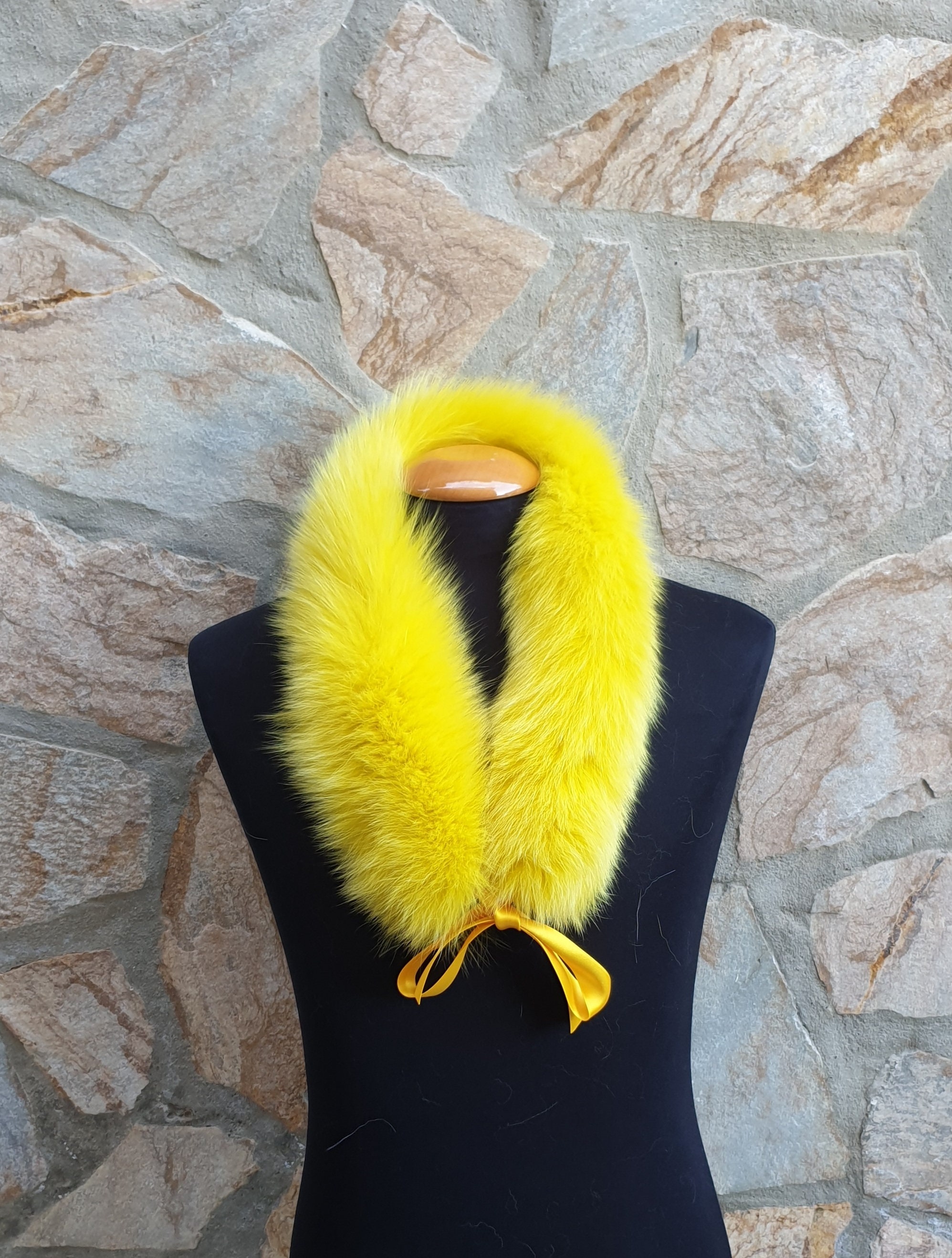 Cuello de piel cuello de piel de zorro cuello de piel de | Etsy