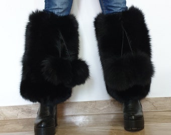 Fur Leg Warmers - Etsy