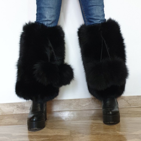 Fur Leg Warmers Etsy