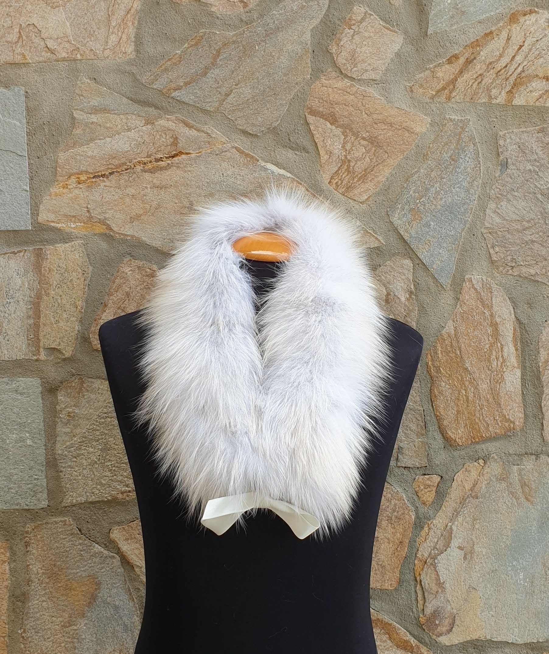Mink collar top