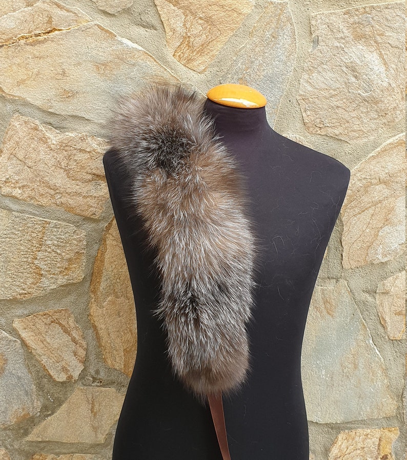 Fur collar,fox fur collar,real fur collar image 2