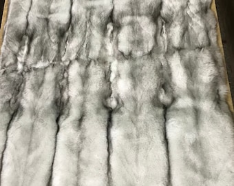 Fur blanket,fox fur blanket, luxury pelts blanket
