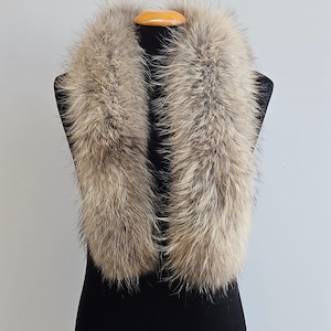 Fur trim for hood,fin raccoon fur trim, fur scarf, trim for hood, fur collar