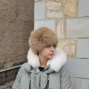 Fur hat,fox fur hat,real fur hat