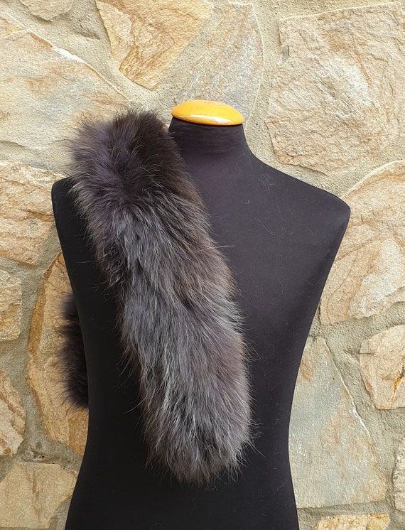 Sciarpa In Vera Pellica Di Procione Ussuri - Collo In Pelliccia Per Cappotto Invernale, Unisex