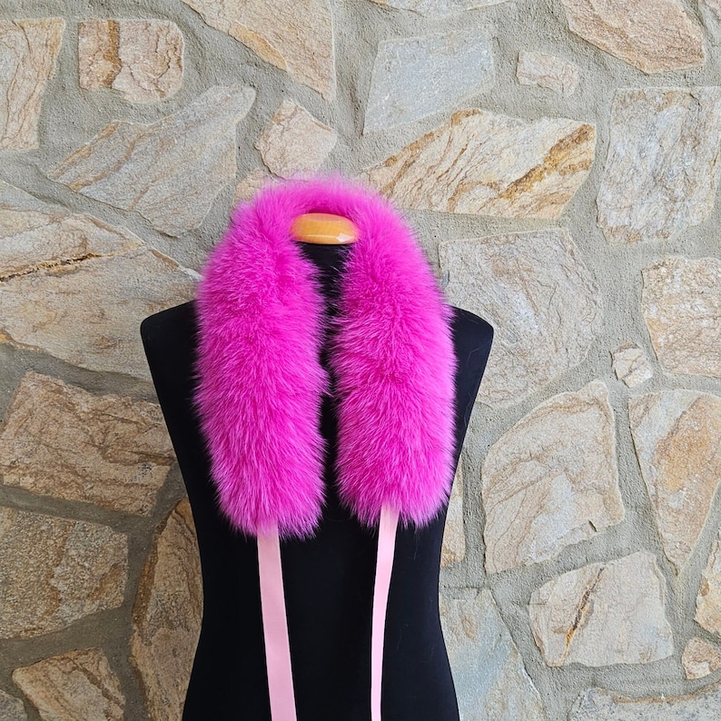 Fur collar,fox fur collar,real fur collar image 4