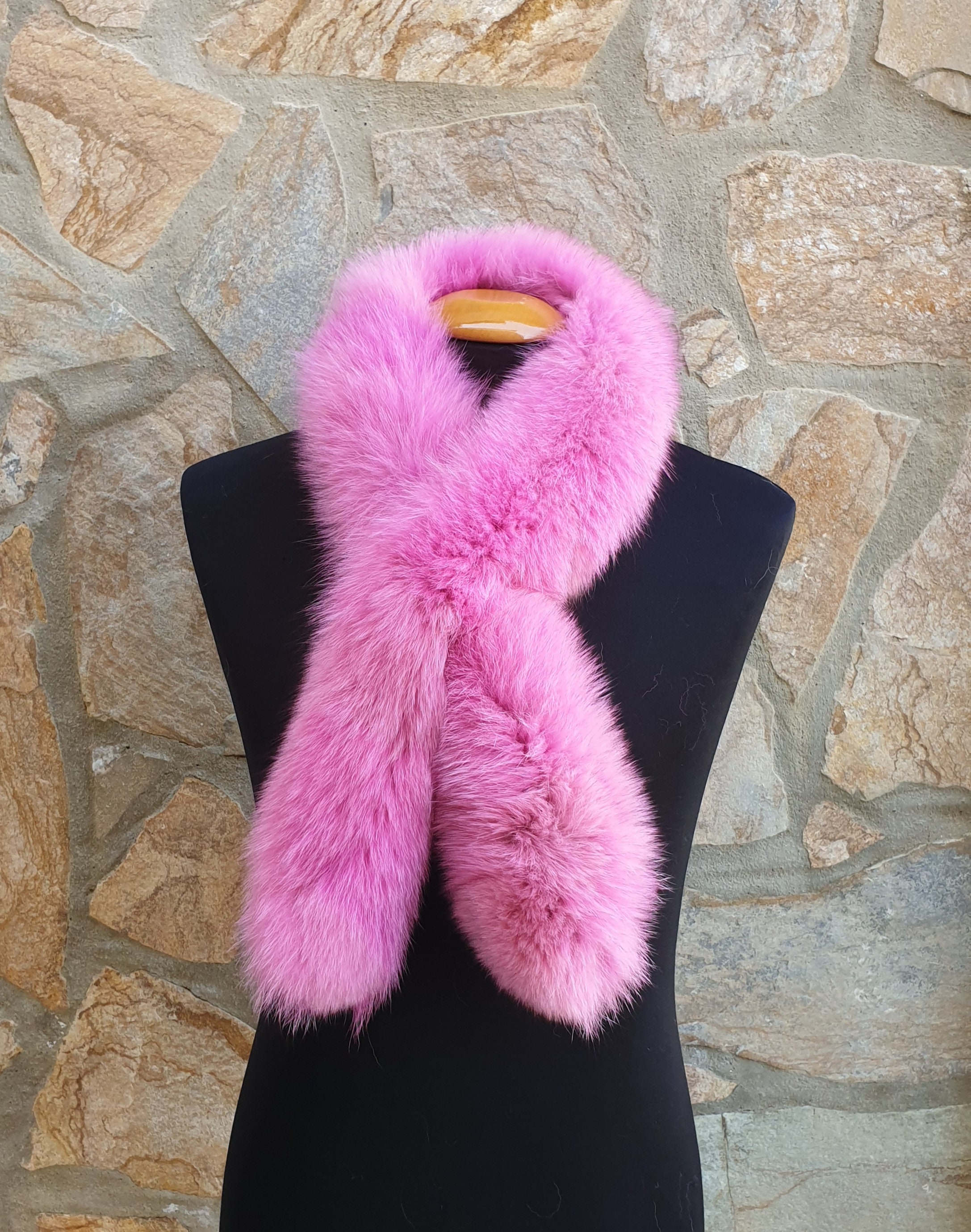 Fur Scarf, Pink Fur Scarf,real Fur -  Hong Kong