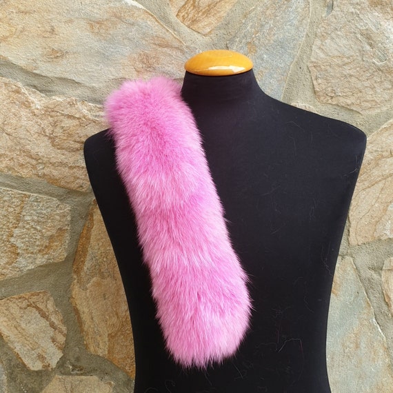 Pink store fur trim