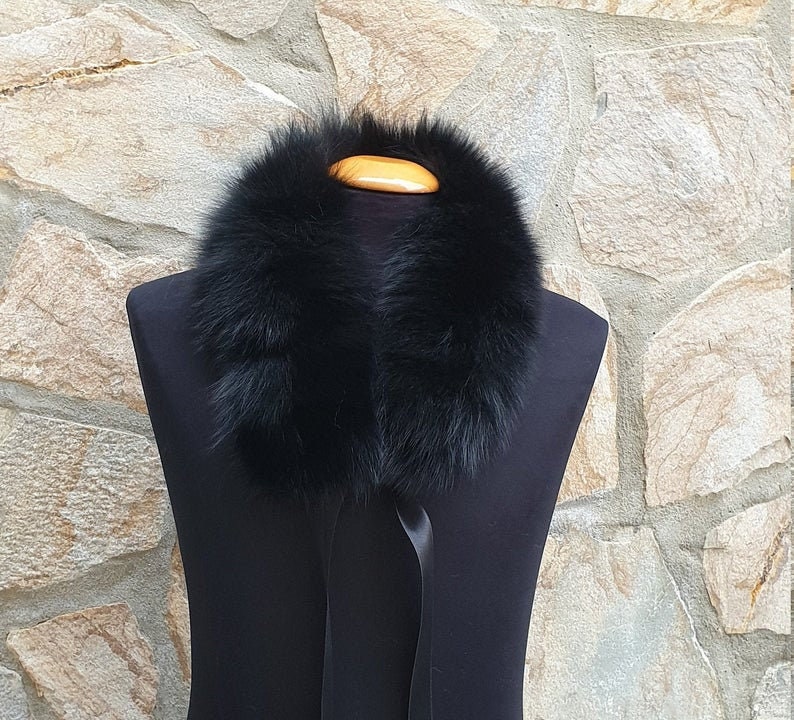 Fur Collar Sweater - Etsy
