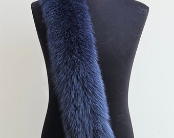 Fur trim for hood,fox fur trim, fur scarf, trim for hood, fur collar