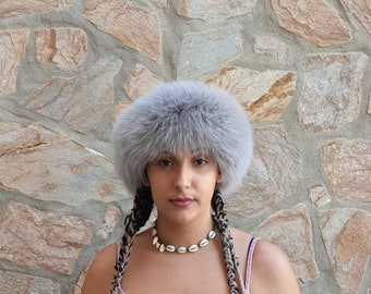 Fur headband,fur neck warmer, fur scarf,real fox