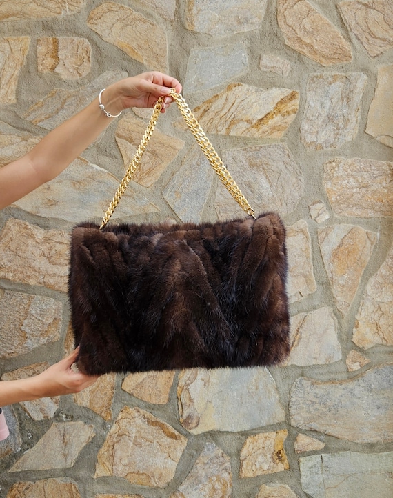 Visone Marsupio Di Pelliccia Borsetta Borse Visone Prezzo Borsa In