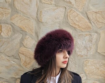 Fur headband,fur neck warmer, fur scarf,real fox fur