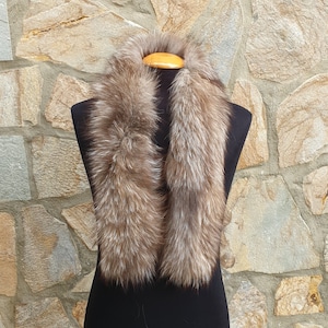 Fur trim for hood,fox fur trim, fur scarf, trim for hood, fur collar