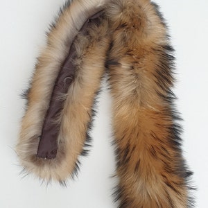 Fur trim,fin raccoon fur trim for hood, real fur trim,fur collar,fur scarf
