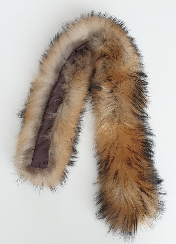 Fur Trim,fin Raccoon Fur Trim for Hood, Real Fur Trim,fur Collar