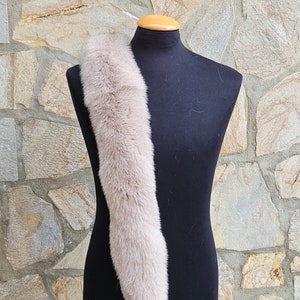 Fur trim for hood,fox fur trim, fur scarf, trim for hood, fur collar
