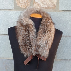 Crystal fox fur collar,real fur collar