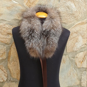 Fur collar,fox fur collar,real fur collar imagem 5