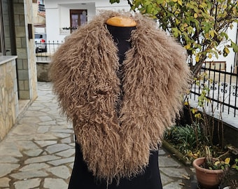 Lisa International | Carmel Sweater W/ Faux Fur Collar - Etsy