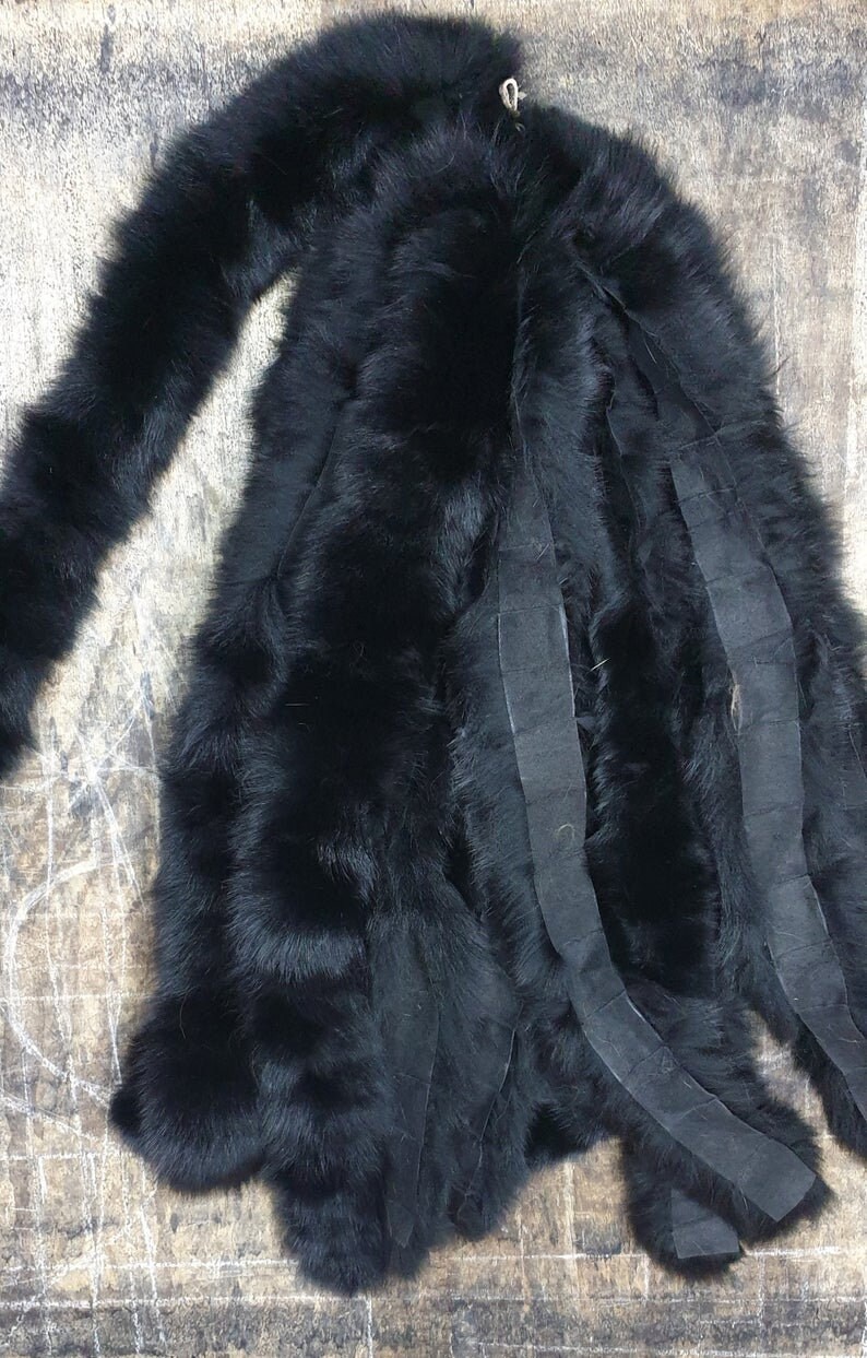 Fur Stripfox Fur Trimblack Fur Trim - Etsy